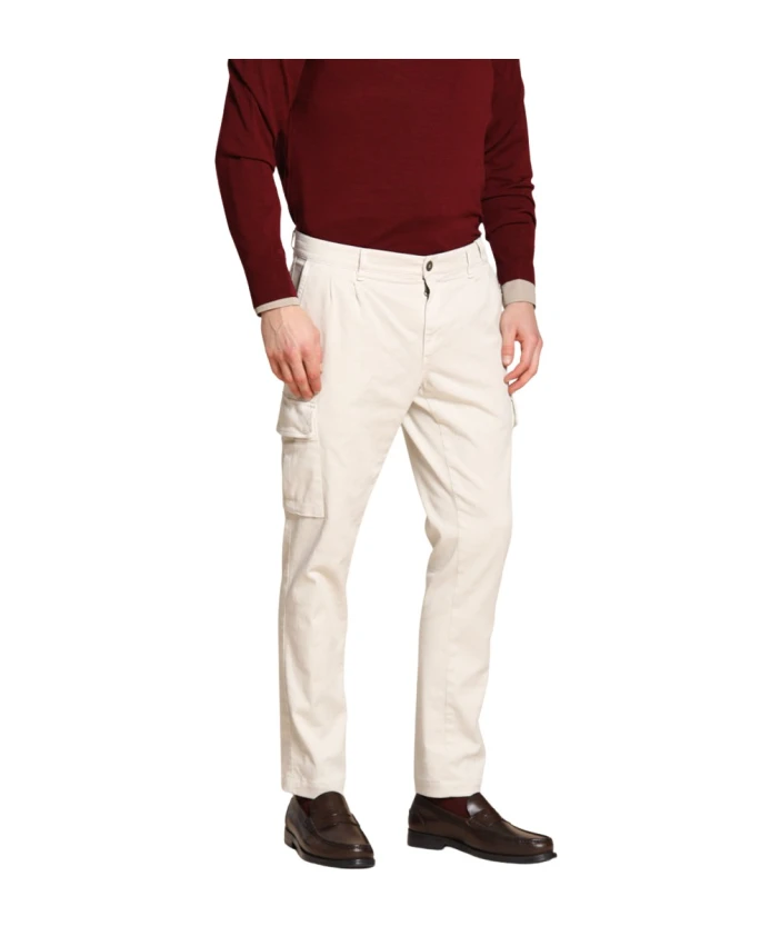 

Шерстяные брюки-карго стандартного кроя, белые. Mason'S, белый