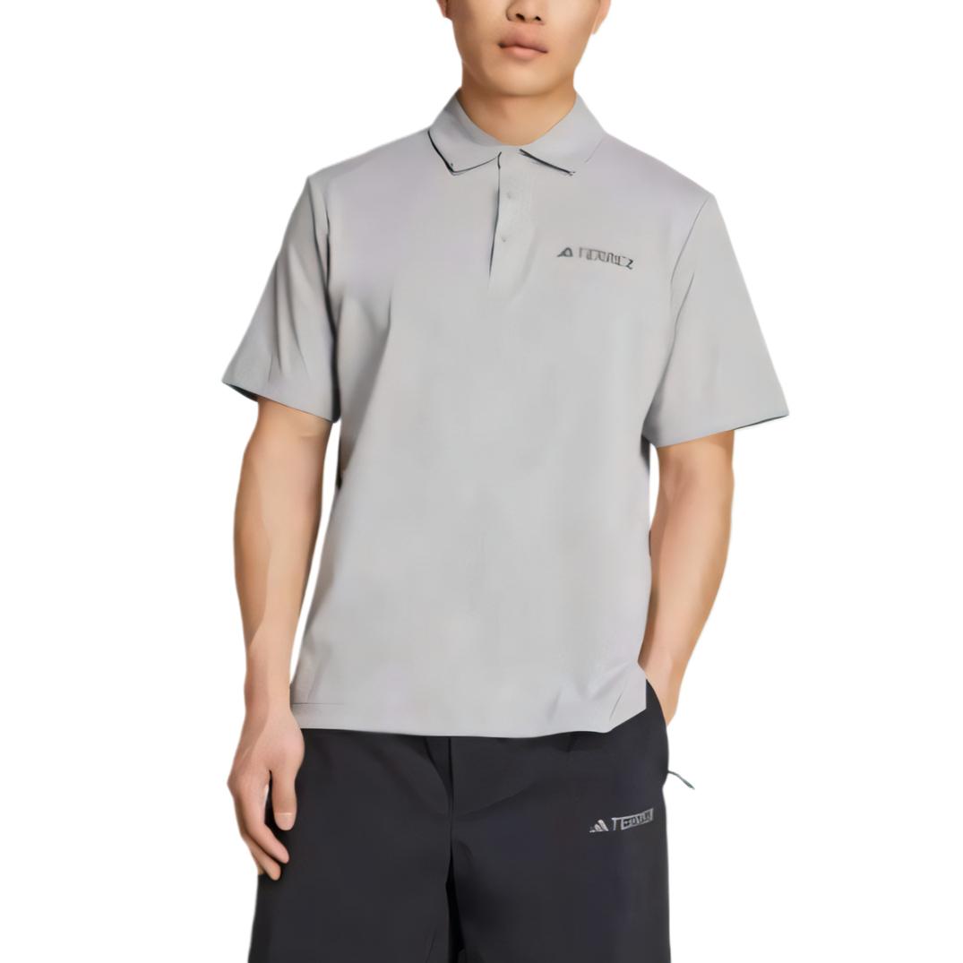 

Футболка-поло мужская Pure Gray Adidas TERREX, серый