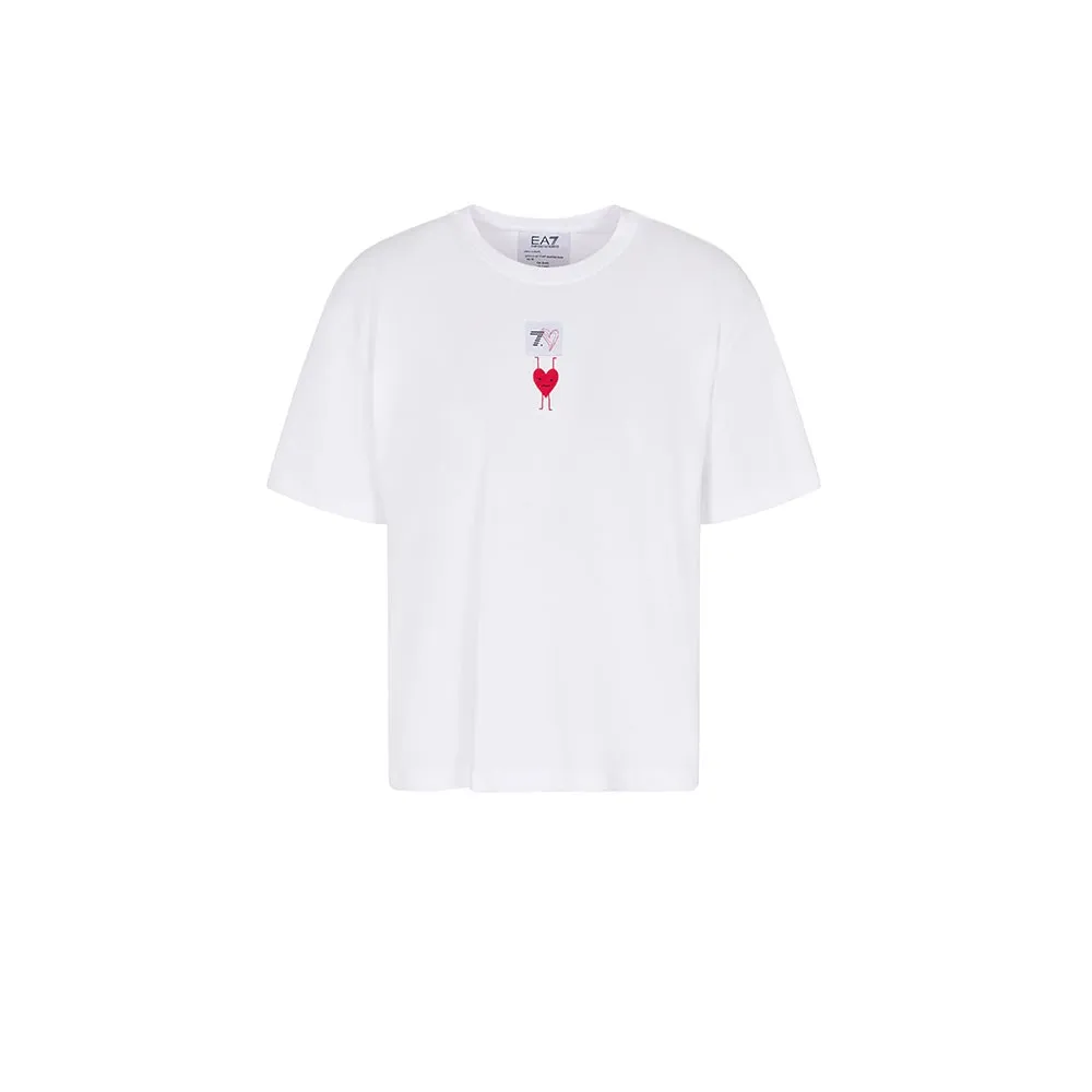 

Футболка с коротким рукавом EA7 EMPORIO ARMANI Train 7.Cuore Crop, белый