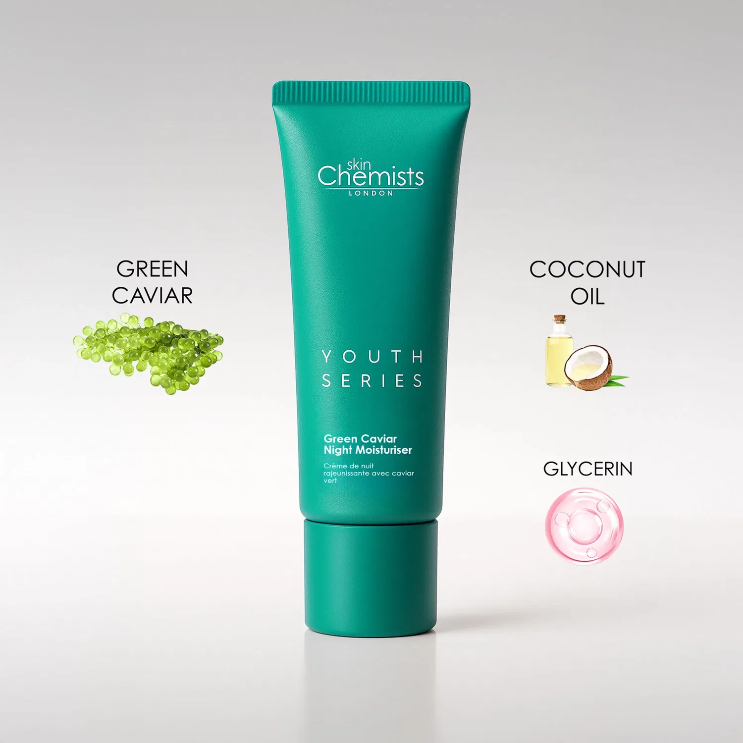 Крем для лица Skinchemists — Ночной с зеленой икрой, 50 мл — фото 2
