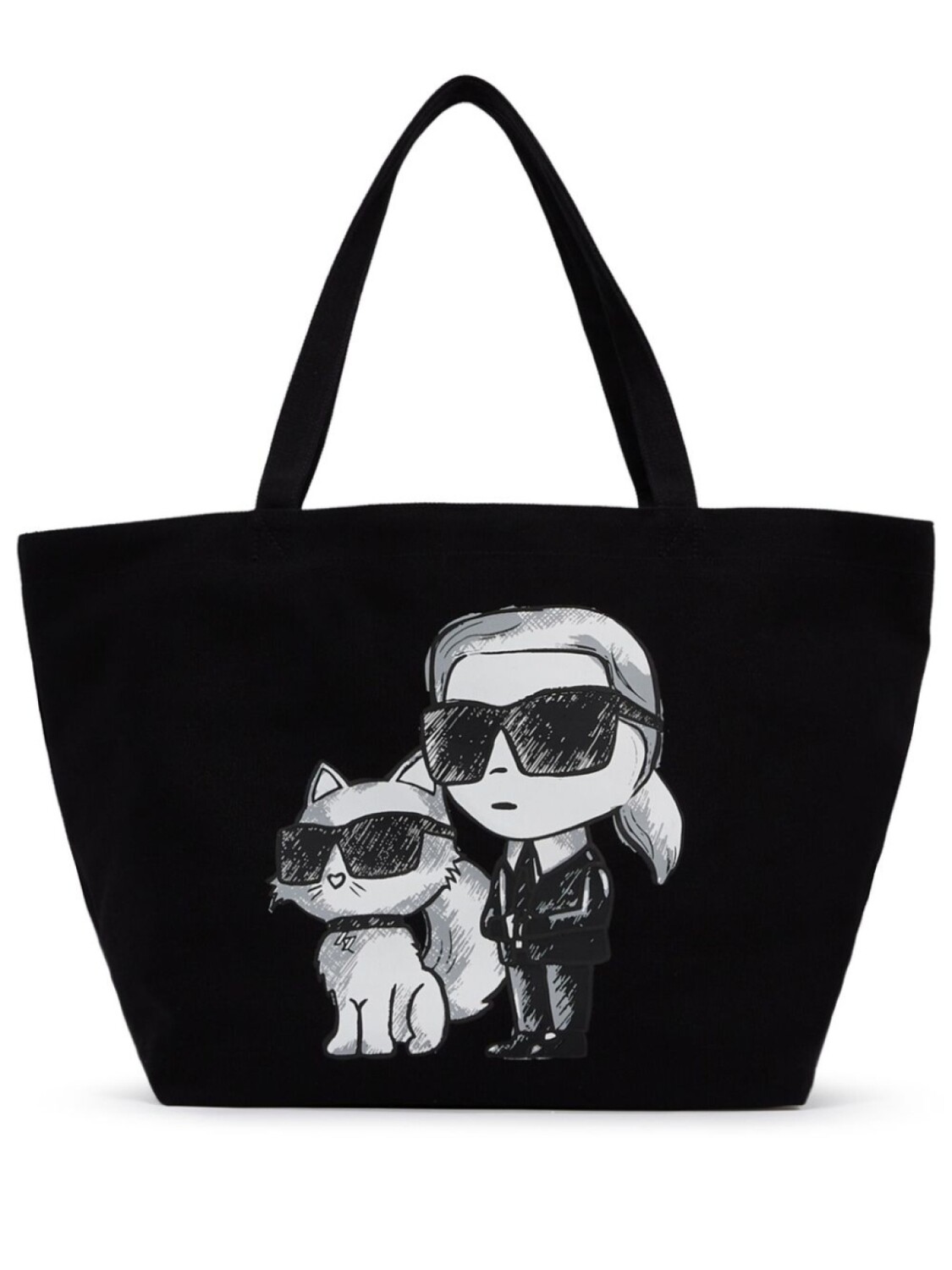 

Сумка-тоут Ikonik Karl Choupette Karl Lagerfeld, черный