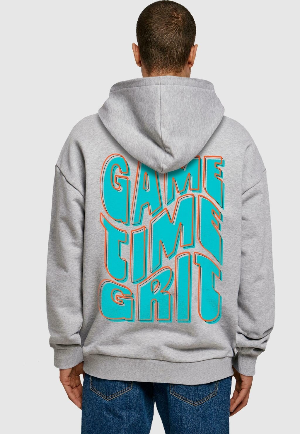 

Толстовка с капюшоном GAME TIME GRIT OVERSIZED HOODY Merchcode, серый