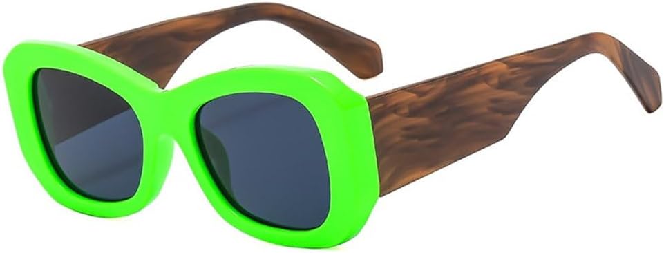 

Солнцезащитные очки для женщин и мужчин, цветные, с широкими дужками, дорожные, для мужчин и женщин, с защитой от УФ-излучения UV400, зеленые, один размер TYUVIVO, Green