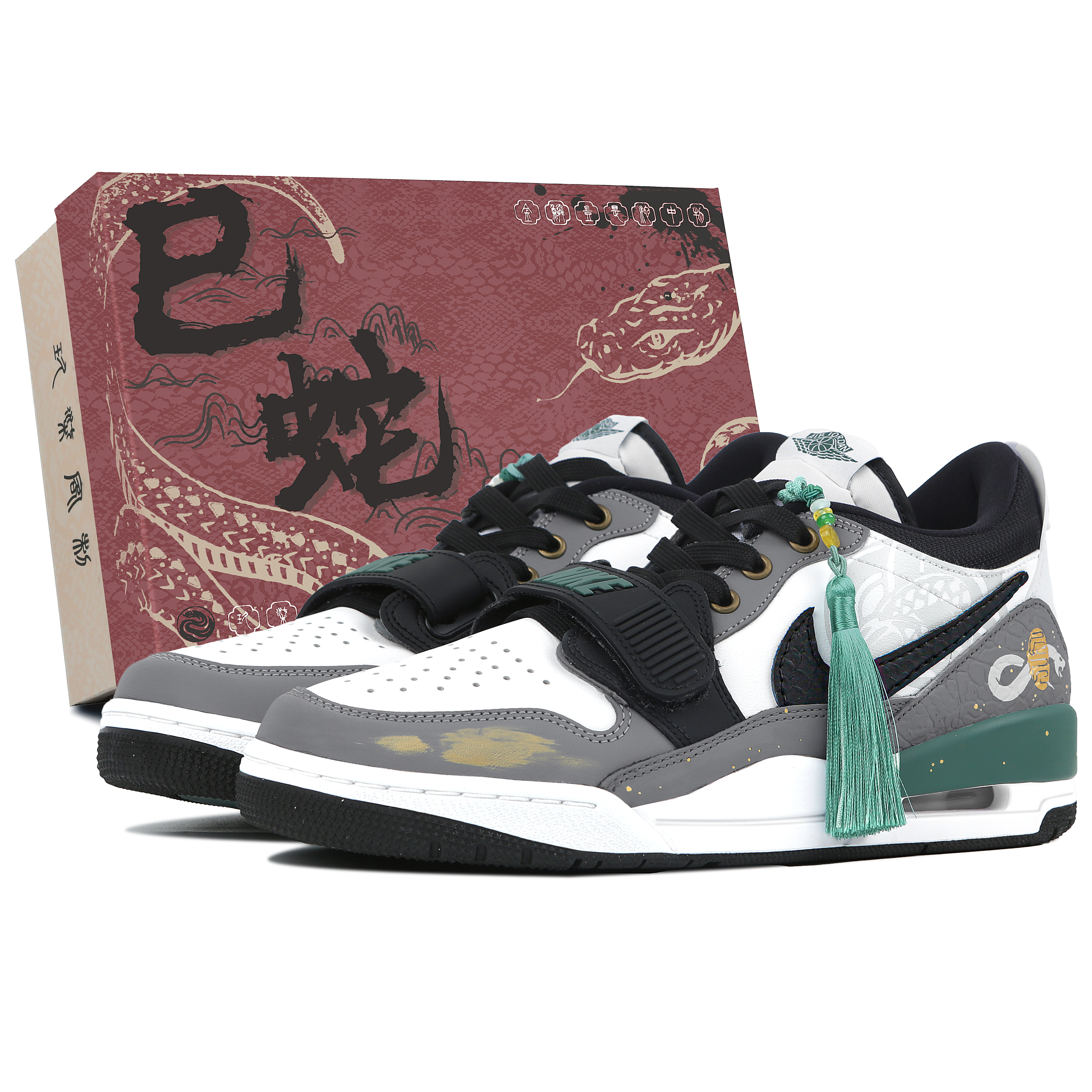 

Баскетбольные кроссовки Legacy 312 Vintage, низкие, мужские, зеленые/серые Jordan, Green Gray