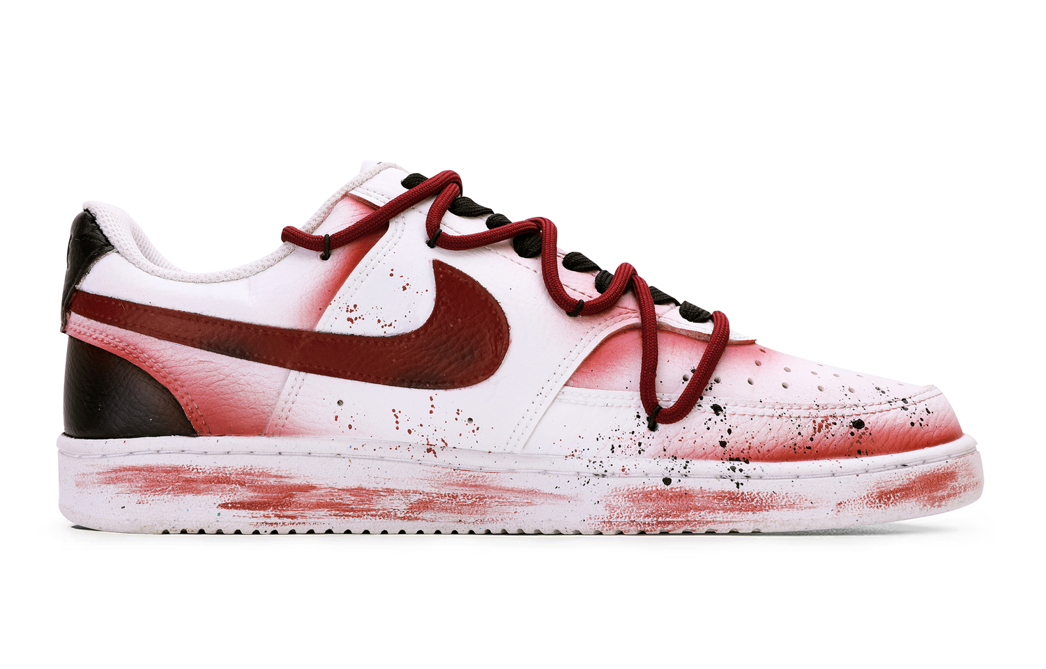 Nike Court Vision 1 Abrasion Resistant Slip Resistant низкие скейтборд-кроссовки мужские Red Black — фото 3