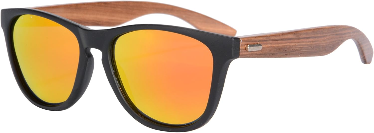 

Солнцезащитные очки SHINU для женщин, поляризованные, с защитой от УФ-излучения, деревянные солнцезащитные очки для мужчин, винтажные бамбуковые солнцезащитные очки - Z6100, Matte Black-zebra