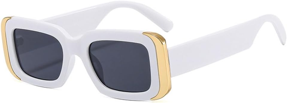 

Популярные квадратные солнцезащитные очки 2027 года для женщин, ретро-очки с прозрачными линзами и защитой от УФ-излучения UV400, градиентные солнцезащитные очки для мужчин MTZJH, White