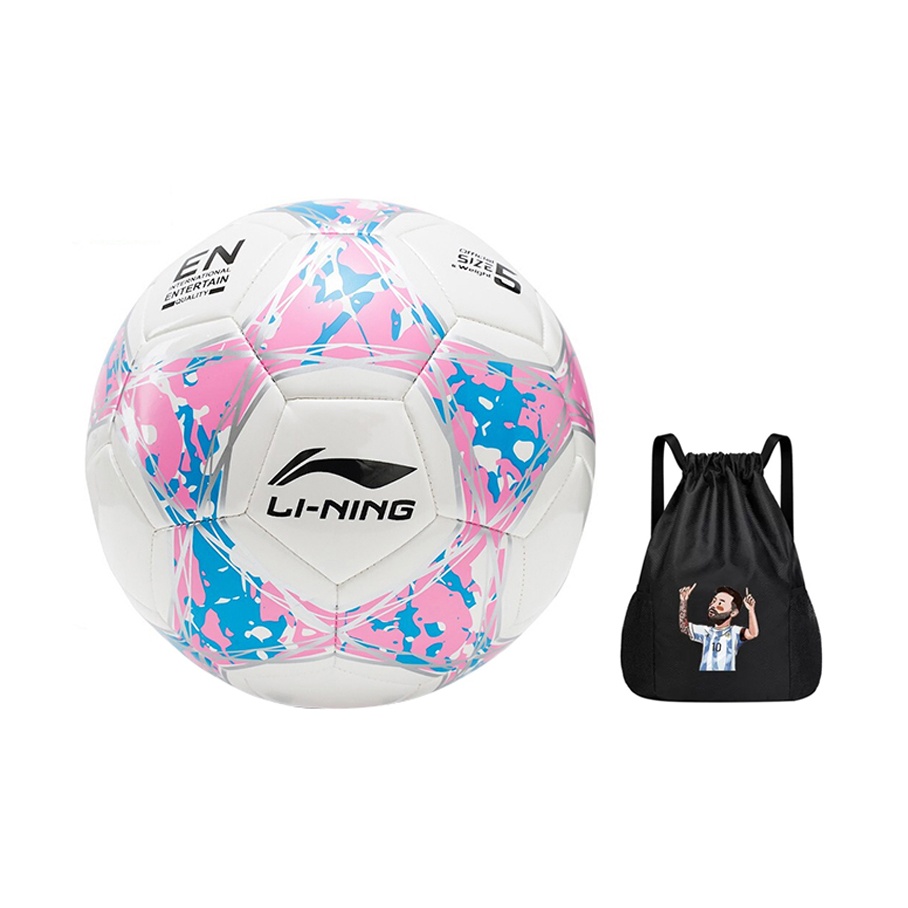 

LINING Размер 5 футбольный мяч TPU машинной строчки унисекс белый розовый синий