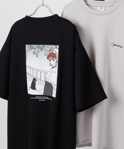 

Футболка унисекс с принтом в японском стиле, бренд Red Cap Girl