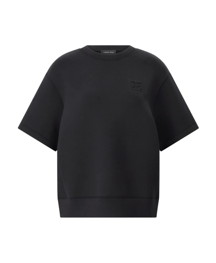 

Толстовка Jadon с коротким рукавом Anine Bing, черный