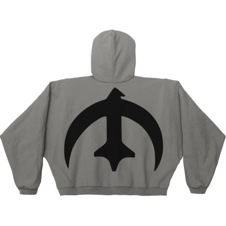 

Yeezy Толстовка VULTURES Album Peripheral Series SS25, унисекс, серая