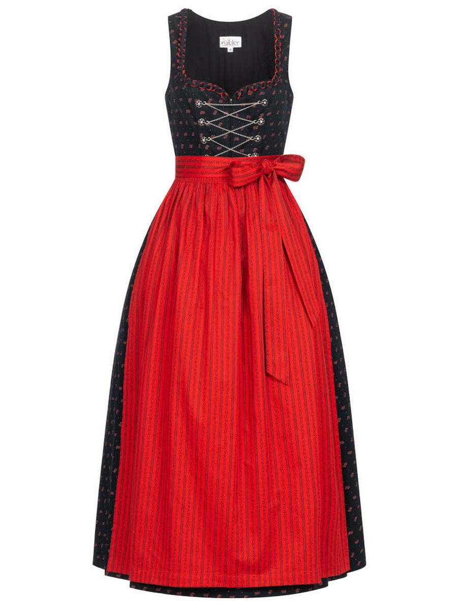 

Широкая юбка в сборку Trachtenhof Nübler lang Thea, черный