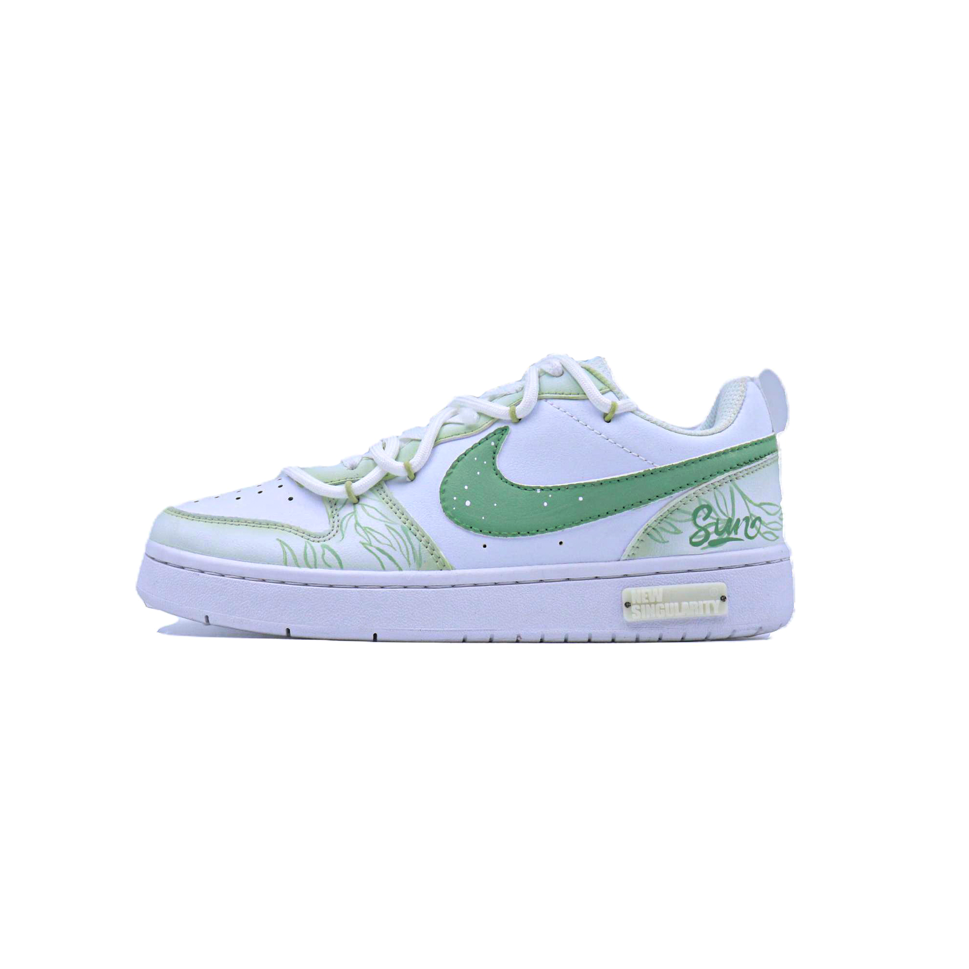 

Детские кроссовки для скейтбординга Court Borough Low 2, унисекс Nike, белый/зеленый