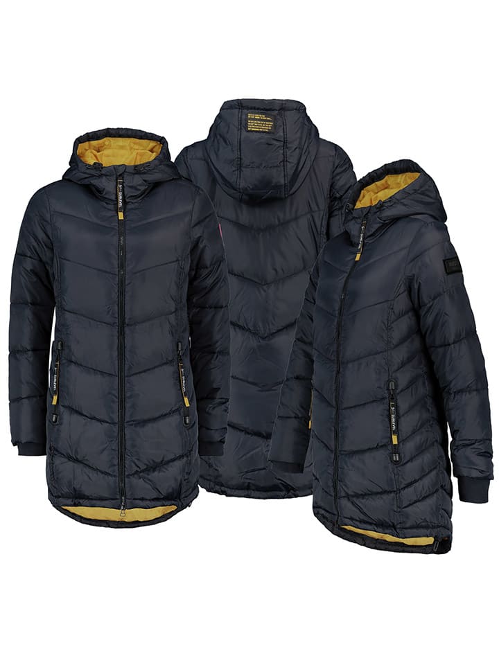 

Sublevel Стеганое пальто темно-синего цвета