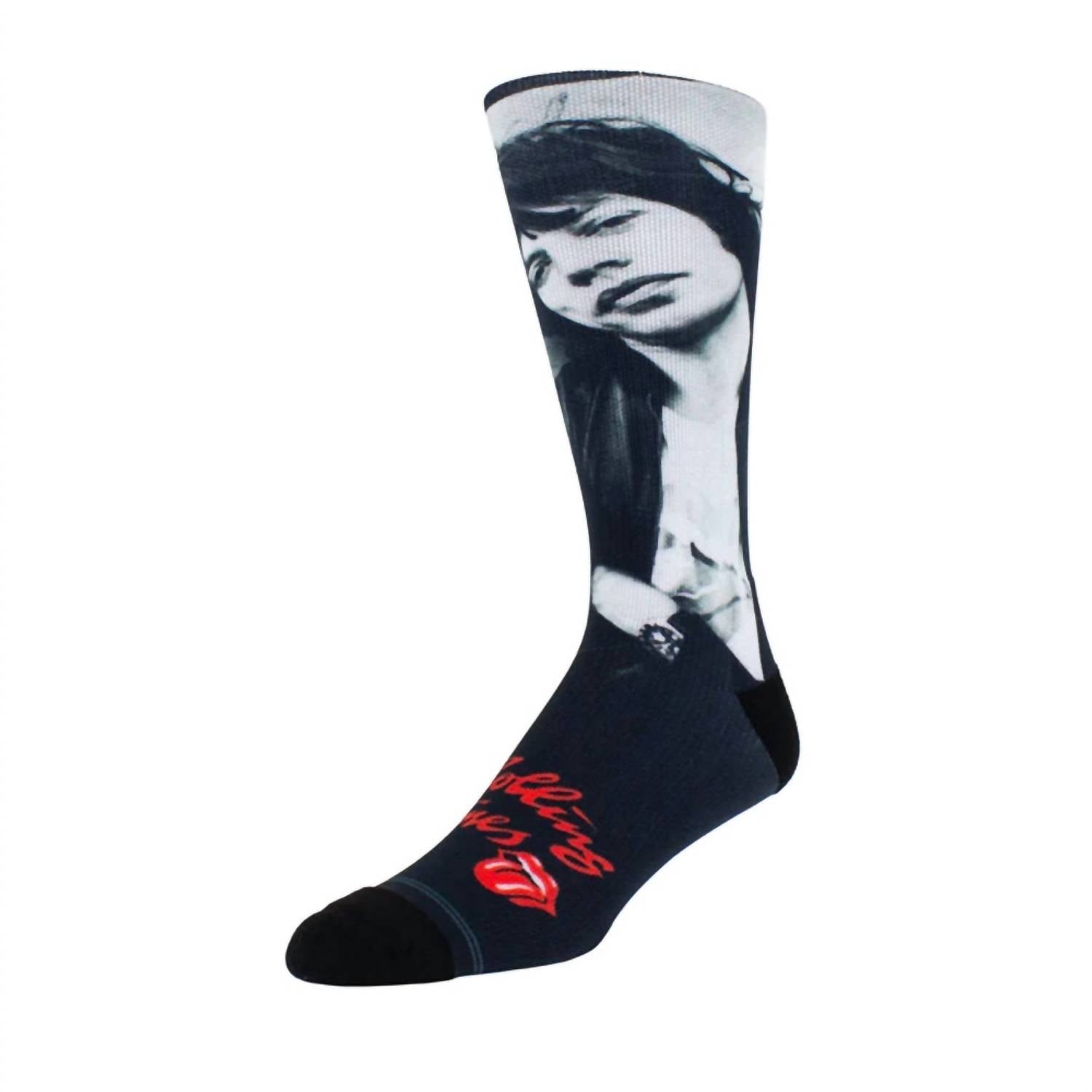 

Мужские носки The Rolling Stones Mick 1975 черного цвета Perri’s Socks