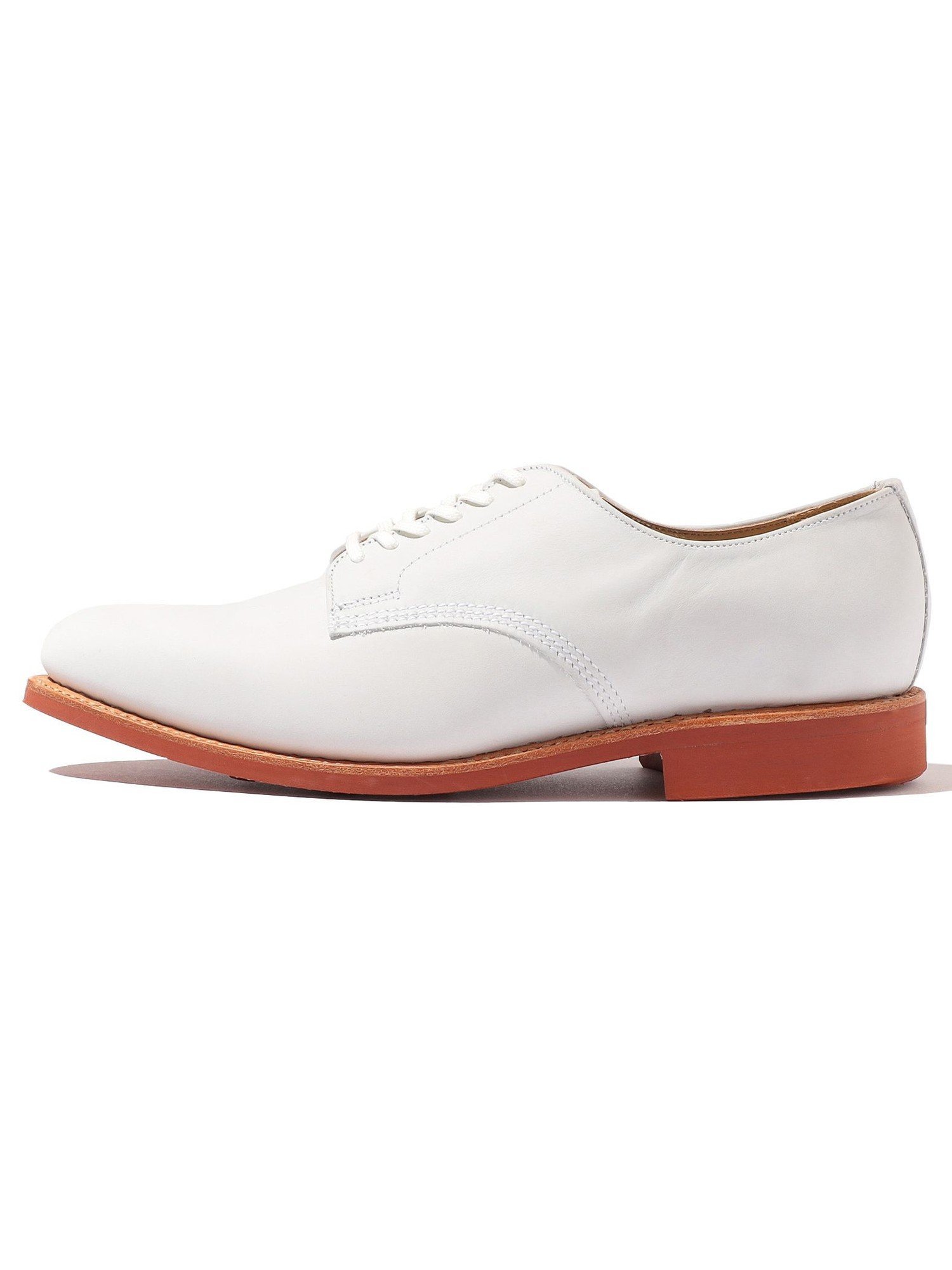 Southwick: Белые нубуковые офицерские туфли SANDERS Ships Men, off white — фото 3