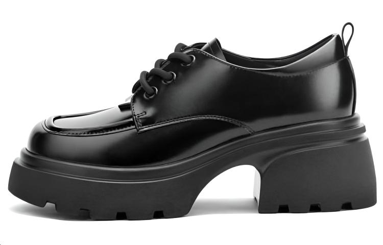 Женские лоферы черные TOOMANYSHOES