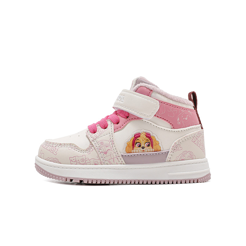 

Амортизирующие устойчивые к истиранию термостельки мид-топ детские повседневные кроссовки kids' PAW PATROL, светло-розовый
