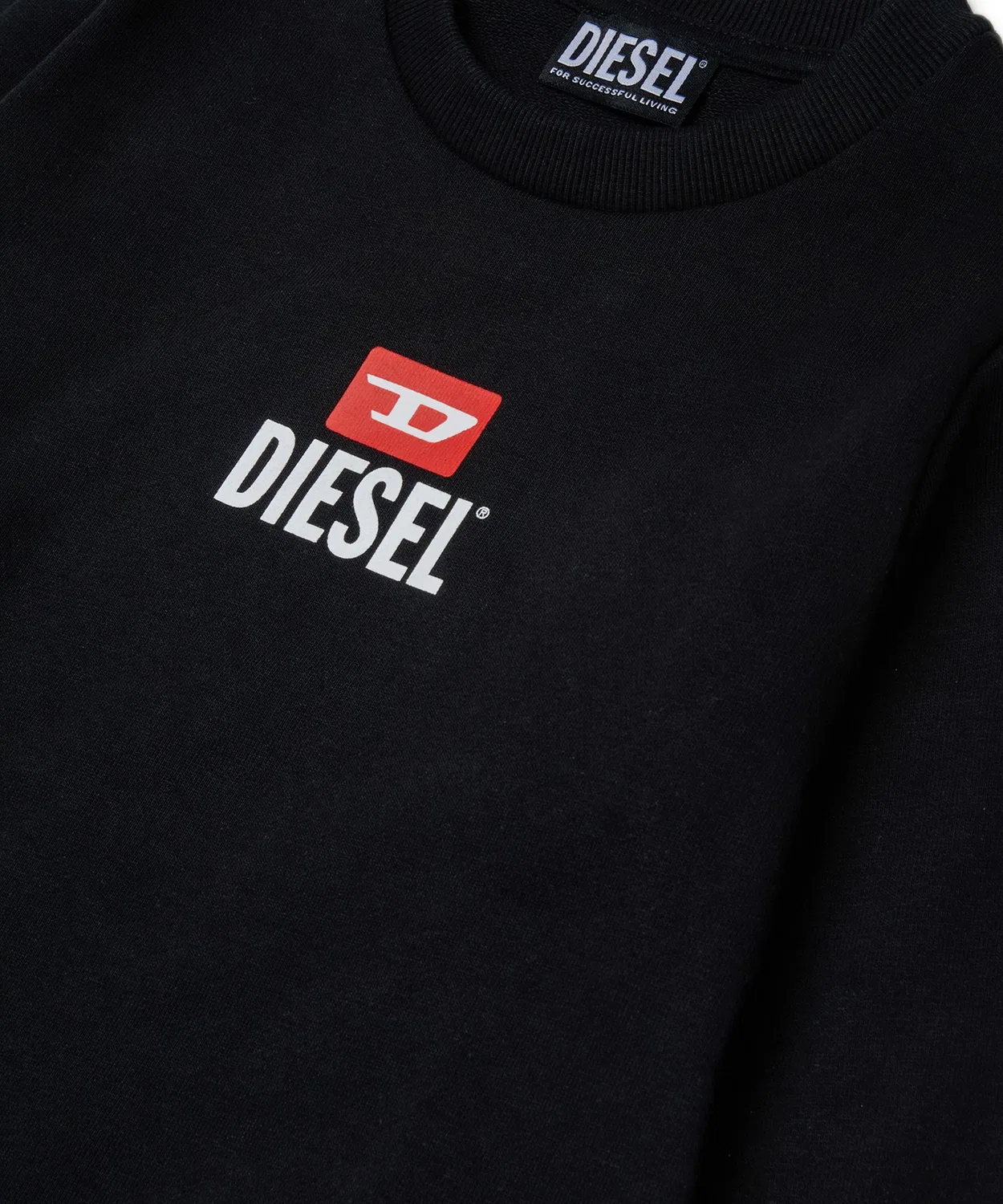 Спортивный костюм с логотипом Diesel для детей и подростков, черный — фото 3
