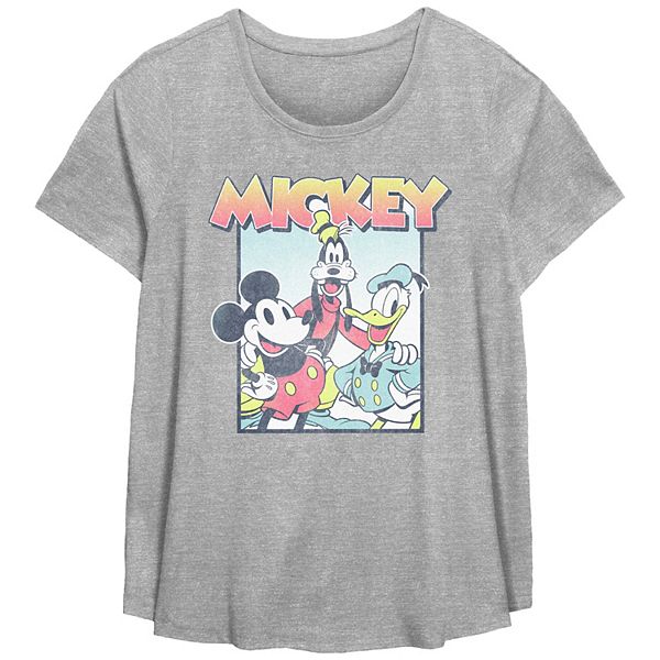 

Футболка plus size с принтом Mickey Mouse and Friends Disney