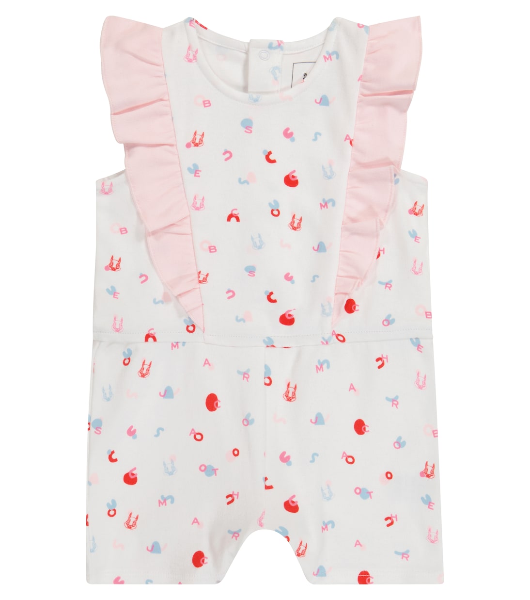 

Детский комбинезон из хлопка с принтом Marc Jacobs Kids, Pink White