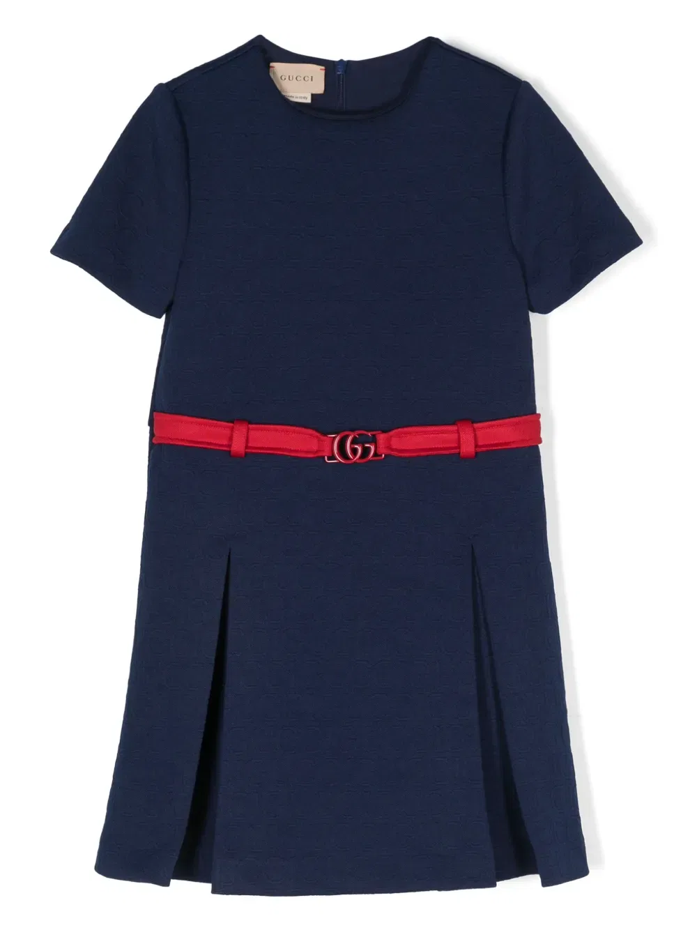 Трикотажное платье Gucci Kids, синий