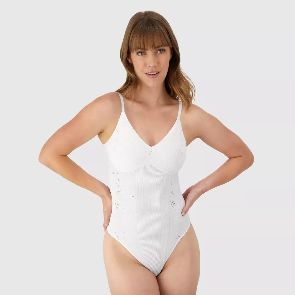 

Женское кружевное боди Maidenform M Collection MST008, цвет White