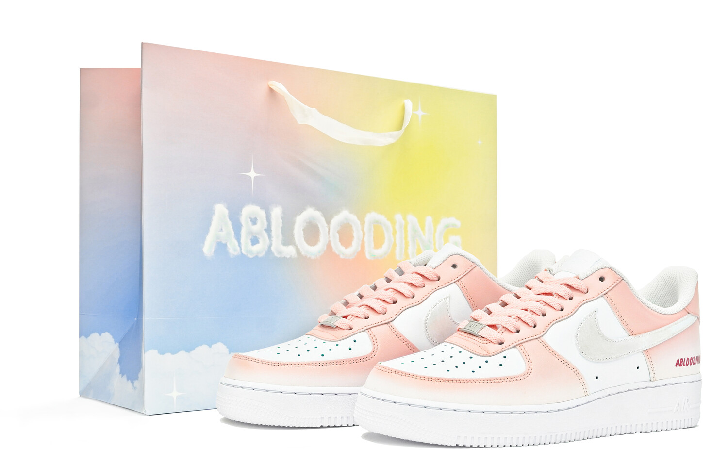 

Кроссовки Nike Air Force 1 Skateboard Shoes Women's Low-Top Pink White