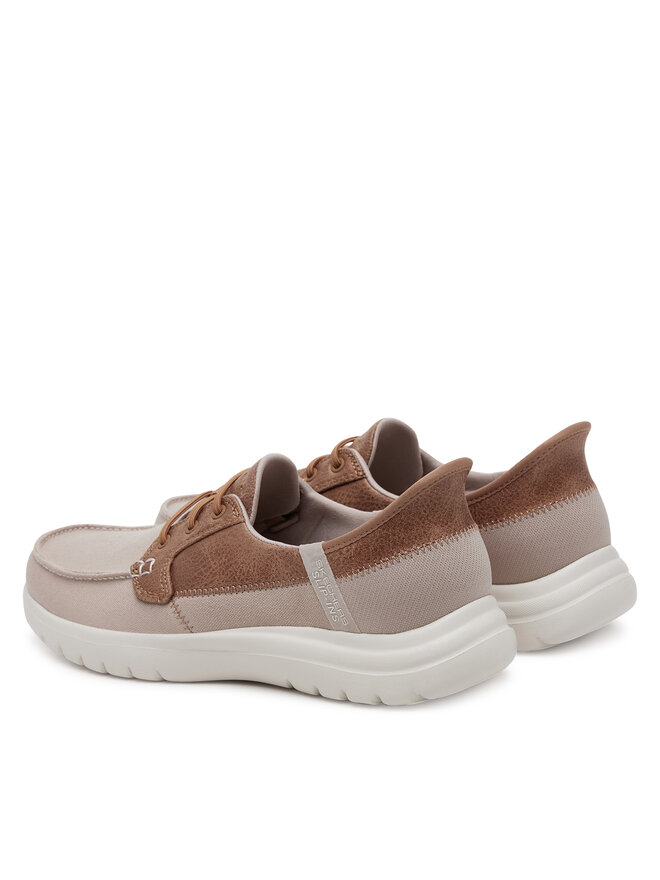 Полуботинки On-The-Go Flex - Palmilla 136536/TPE Skechers, бежевый — фото 3