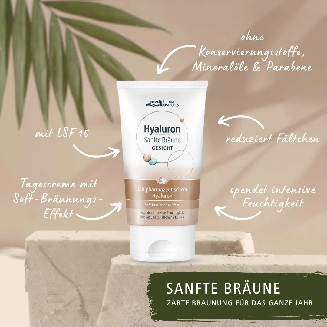 Крем для лица Hyaluron Gentle Tan с эффектом загара Medipharma Cosmetics — фото 3