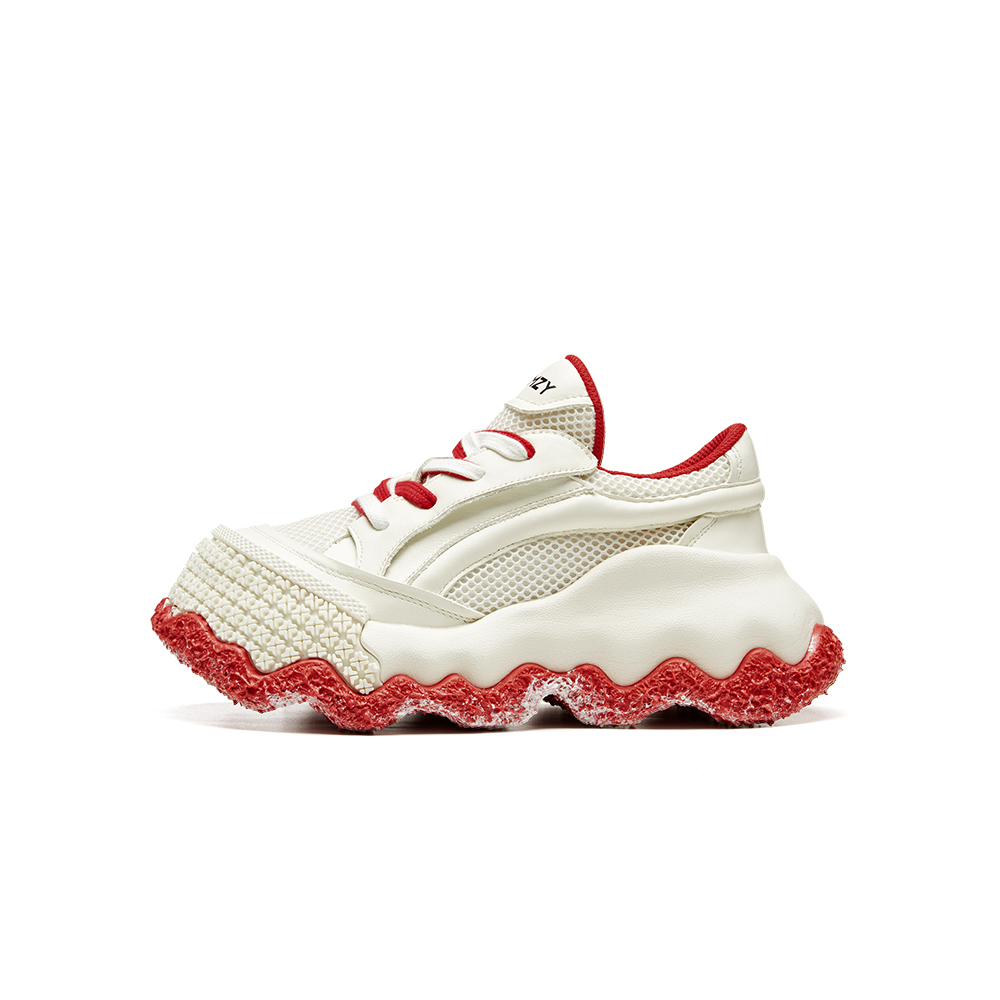 

XMZY Блуждающая луна серия устойчивые к истиранию влагоотводящие увеличивающие рост низкие массивные кроссовки унисекс винтаж белый, цвет Vintage White