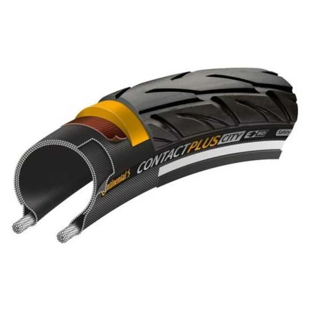 

Жесткая городская шина Continental Contact Plus City 700C x 35, черный
