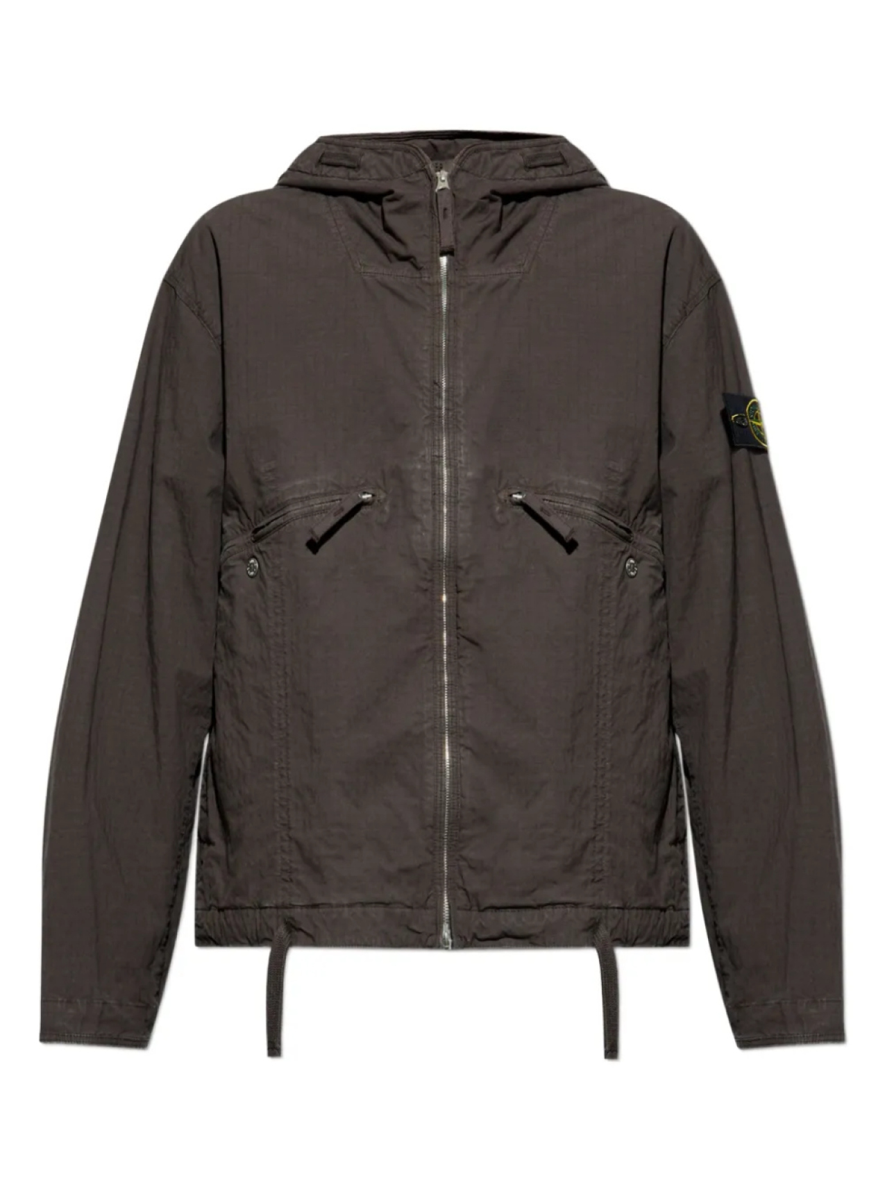 

Куртка с капюшоном и застежкой-молнией Stone Island, коричневый