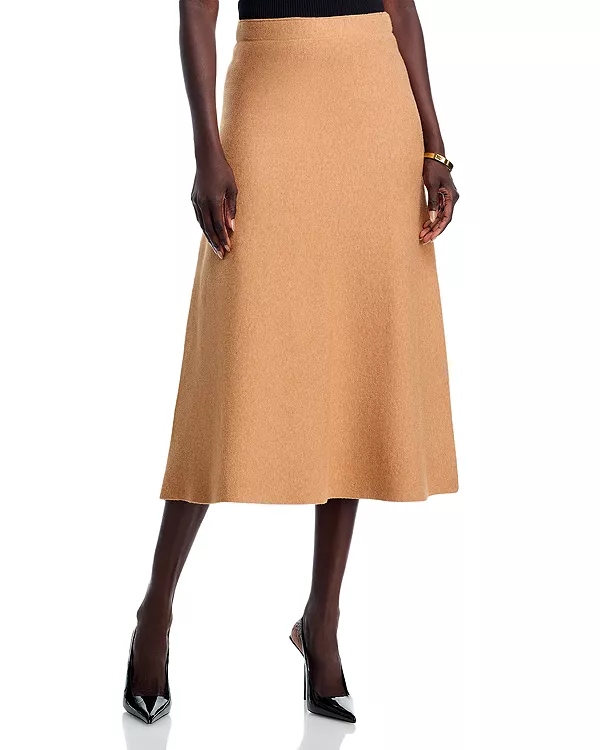 

Юбка миди А-силуэта Sioni, коричневый