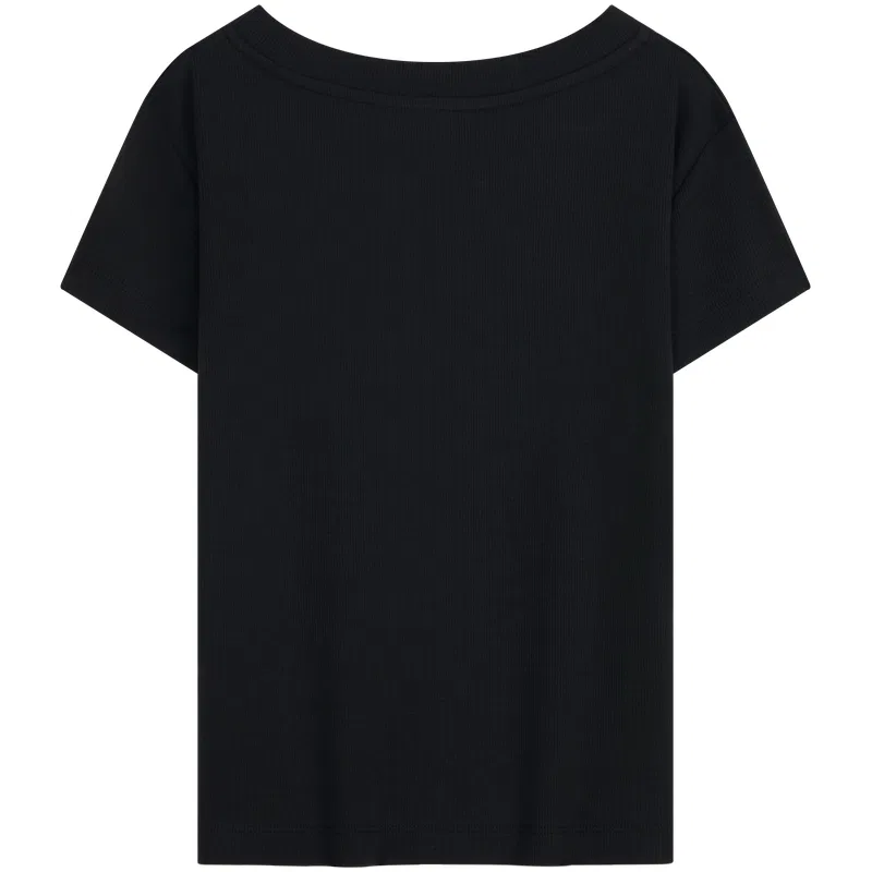 Футболка женская V-Neck Moderate Calvin Klein, UB1-Space Black — фото 3