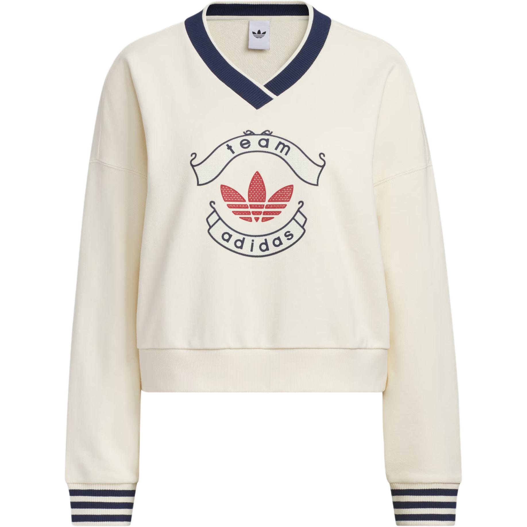 

Толстовка FW25 TEAM SWEATCREW женская Adidas Originals, айвори