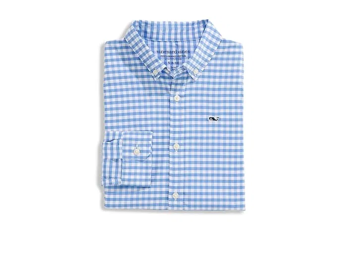 Рубашка в клетку Skysail Gingham Vineyard Vines Kids, Ocean Breeze — фото 2