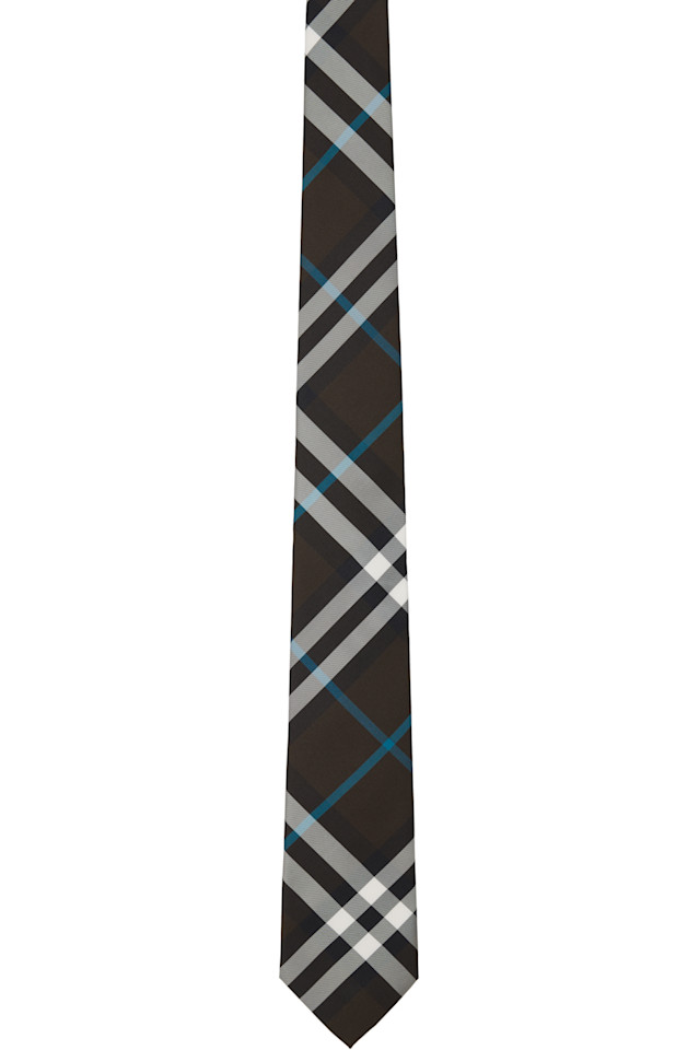 

Шелковый галстук Check Burberry, цвет snug