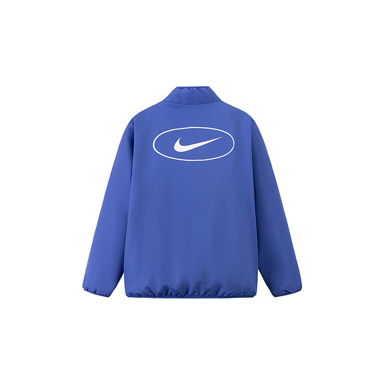 Детская куртка с воротником-стойкой, средней высоты Nike, comet синий — фото 4