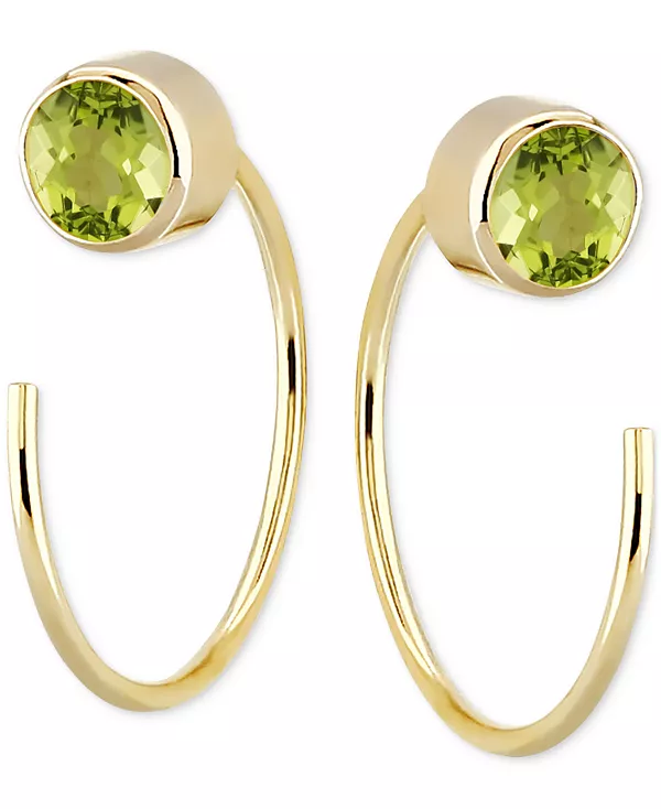 

Серьги-Нити с гранатовым оправой (5/8 карата) из 14-каратного золота (также с небесно-голубым топазом, кубическим цирконием, дымчатым кварцем и перидотом) Macy'S, peridot