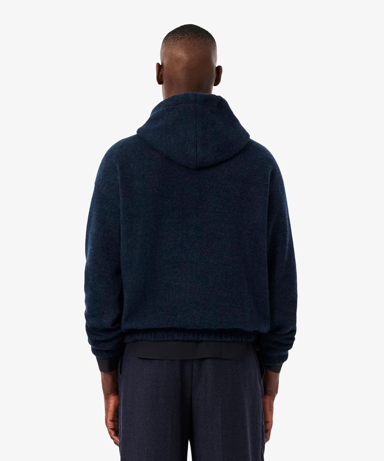 Мужская толстовка Lacoste Double Face свободного кроя (официальная), темно-синий — фото 3