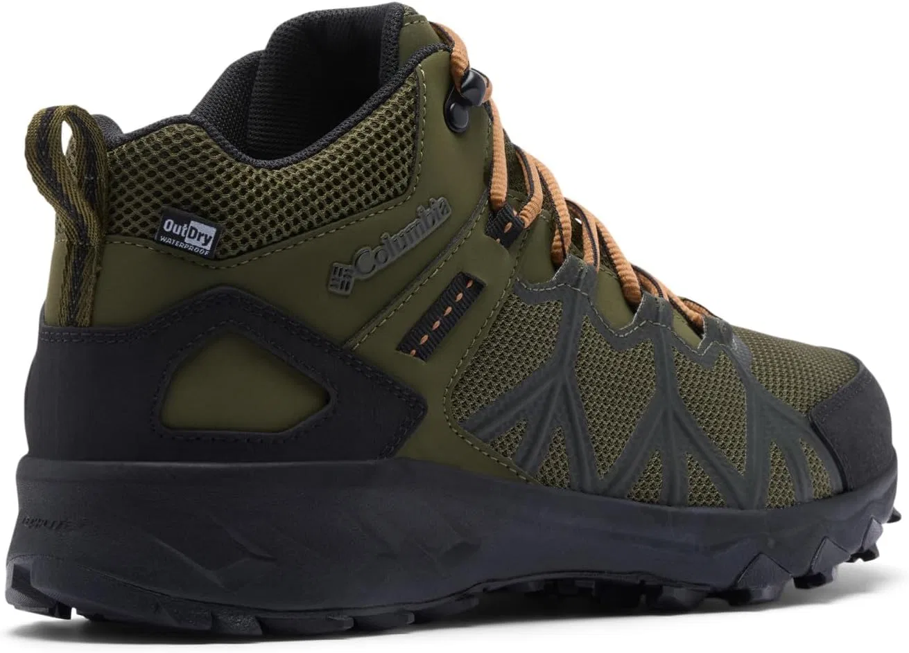 Мужские водонепроницаемые треккинговые и походные ботинки Columbia Peakfreak 2 Mid Outdry, 2-Nori Black — фото 3