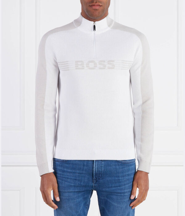 

Свитер зиррос 10250168 01 Regular fit Boss Green, бежевый