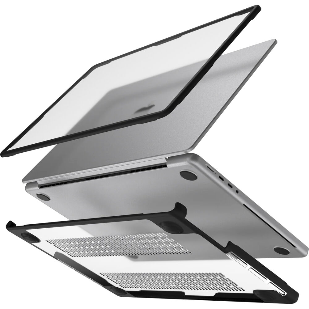 

Чехол для ноутбука Apple MacBook Pro, 14", черный прозрачный