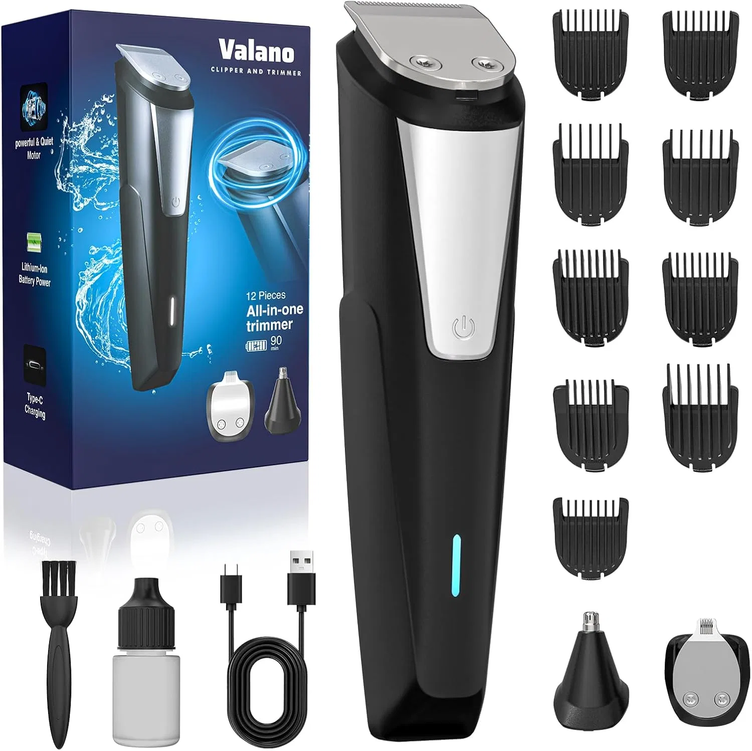 Мужской триммер 3-в-1 с USB-зарядкой от Valano Valano