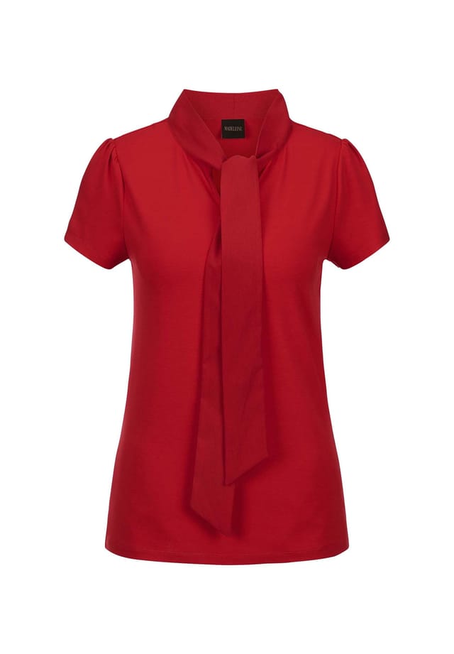 

Элегантная рубашка с бантом Madeleine, красный