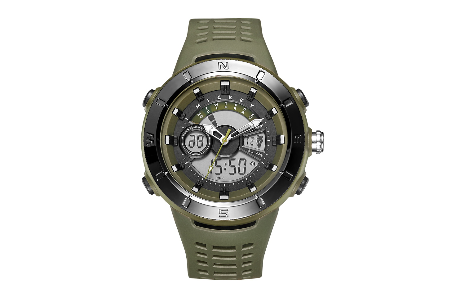 

Disney Часы Electronic Movement Silicone Strap Watch Men's Watch Gray Dial