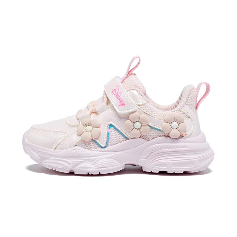 

Износостойкие дышащие низкие детские беговые кроссовки Disney, светло-розовый