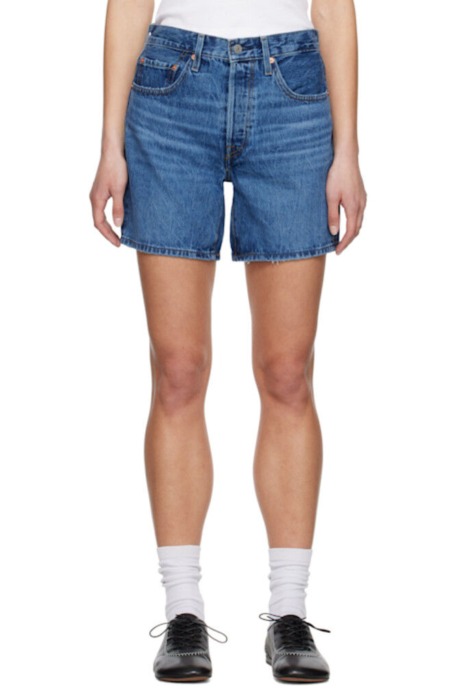 

Синие джинсовые шорты 501 длиной до середины бедра Levi's