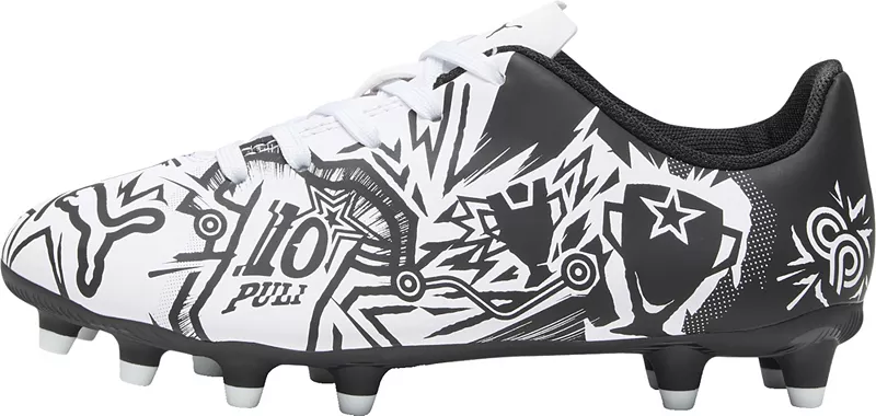 

Детские футбольные бутсы PUMA x PULISIC Touch II FG, белый/черный